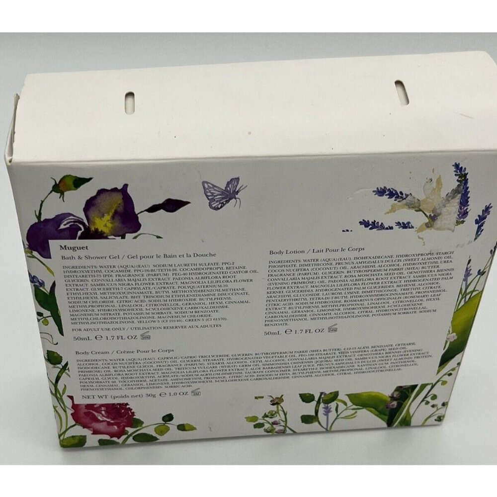 Crabtree & Evelyn Lily 3 Pc Gift Set Body Cream 1.0 Body Lotion & Shower Gel 1.7 - Picture 2 of 4